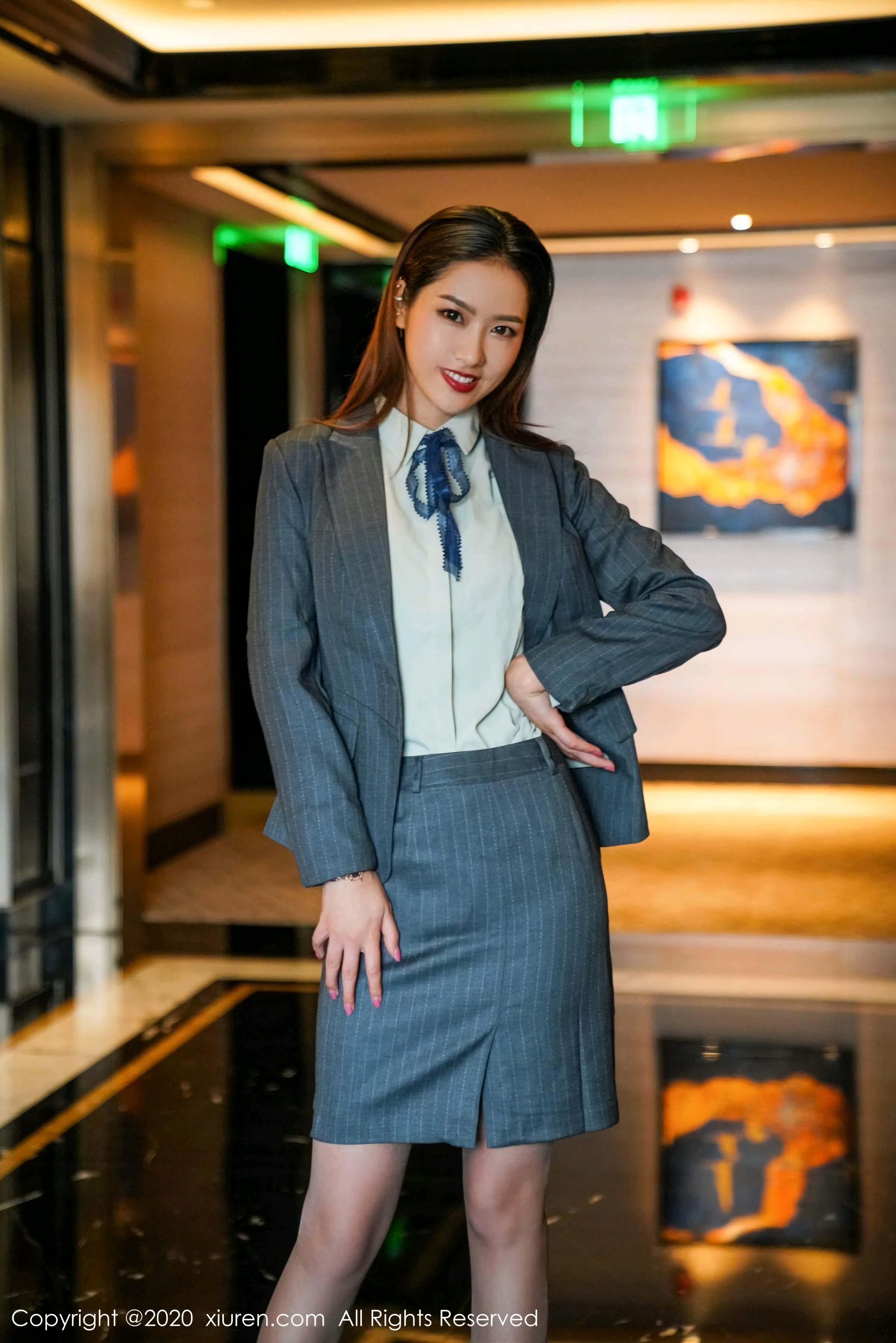 2020.09.21No.2579方子萱职场秘书OL制服装扮插图8